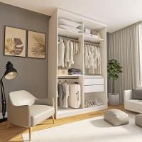 Closet Júlia Com 2 Gavetas Minastex Branco - 2