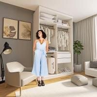 Closet Júlia Com 2 Gavetas Minastex Branco - 8