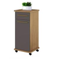 Balcão De Cozinha Palmas 1 Porta 1 Gaveta Cinamomo Grafite - 1