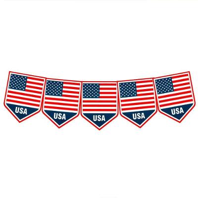 Faixa Decorativa Bandeirinhas Estados Unidos - 8m X 18cm