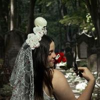 Decoração Halloween Flor Sangrenta Olho Caveira - 1 Un - 6