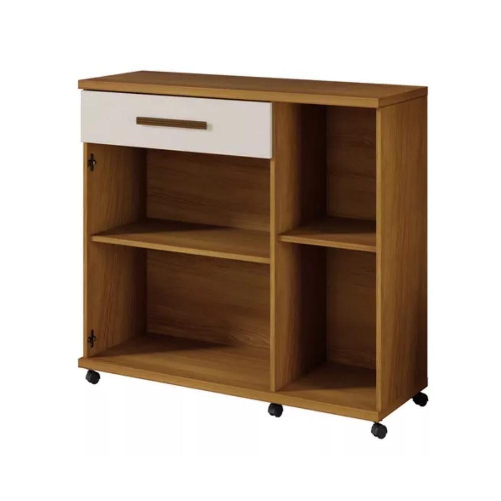 Balcão De Cozinha Parati 3 Portas 1 Gaveta Cinamomo Off White - 4