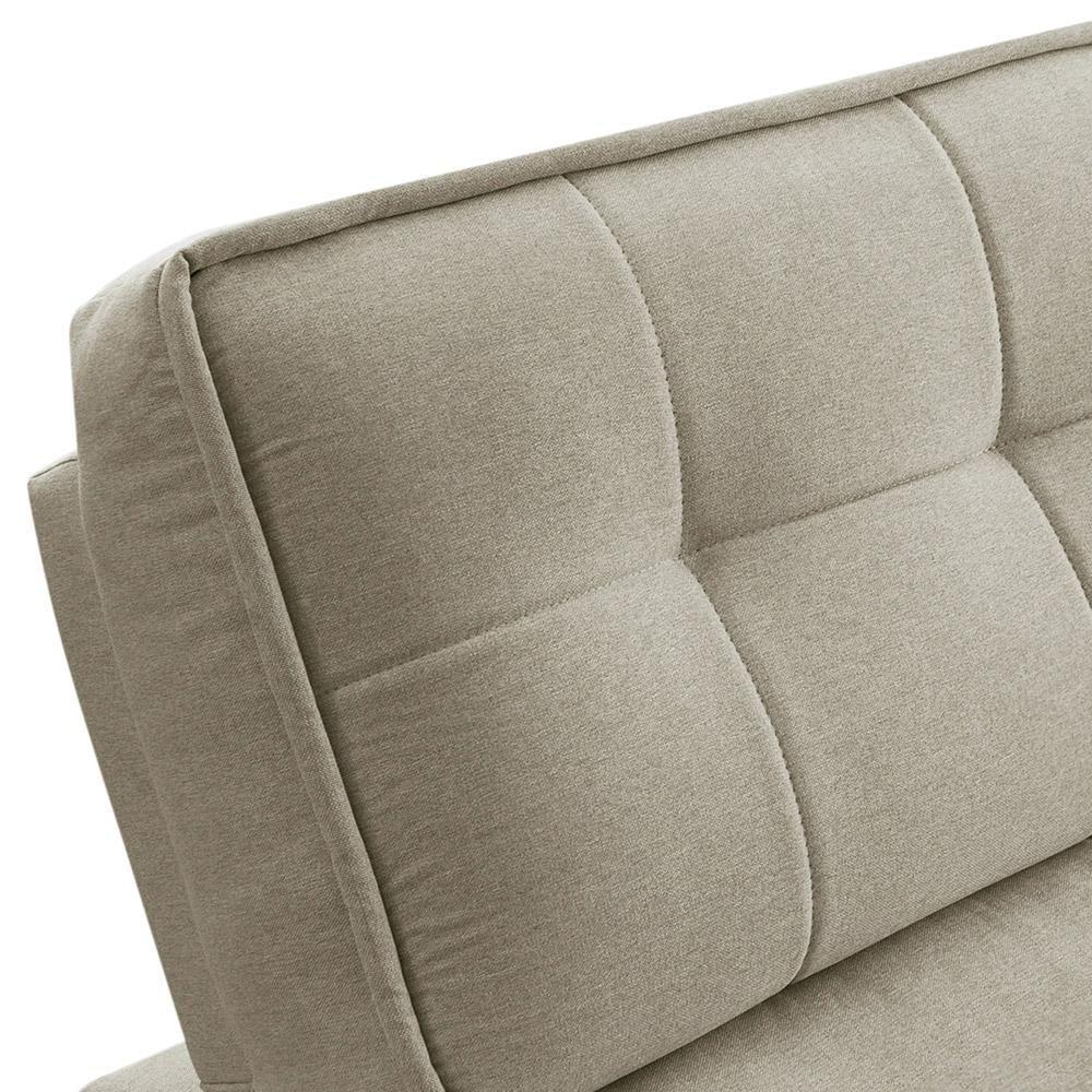Sofá Retrátil Reclinável 3 Lugares Sala De Estar 215cm Bilac F04 Linho Bege - Lyam Decor - 7