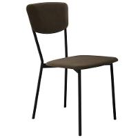 Kit 02 Cadeira Para Sala De Jantar Village Preto C01 Veludo Marrom Sand - Lyam Decor - 8