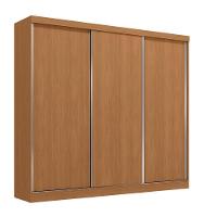 Guarda-roupas 3 Portas De Correr Reversíveis Kappesberg Canela - 2