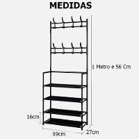 Sapateira Arara 4 Andares Multifuncional Desmontável - 3