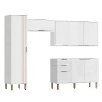 Cozinha Modulada 4 Pecas 249 Cm Glor Branco Neve Mxm - 1