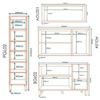 Cozinha Modulada 4 Pecas 249 Cm Glor Branco Neve Mxm - 7