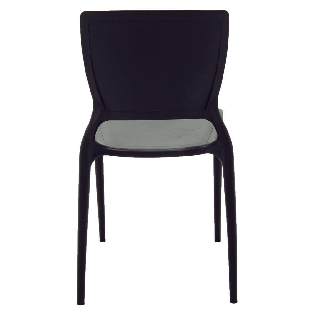 Cadeira Tramontina Sofia Encosto Fechado Em Polipropileno Preto - 4
