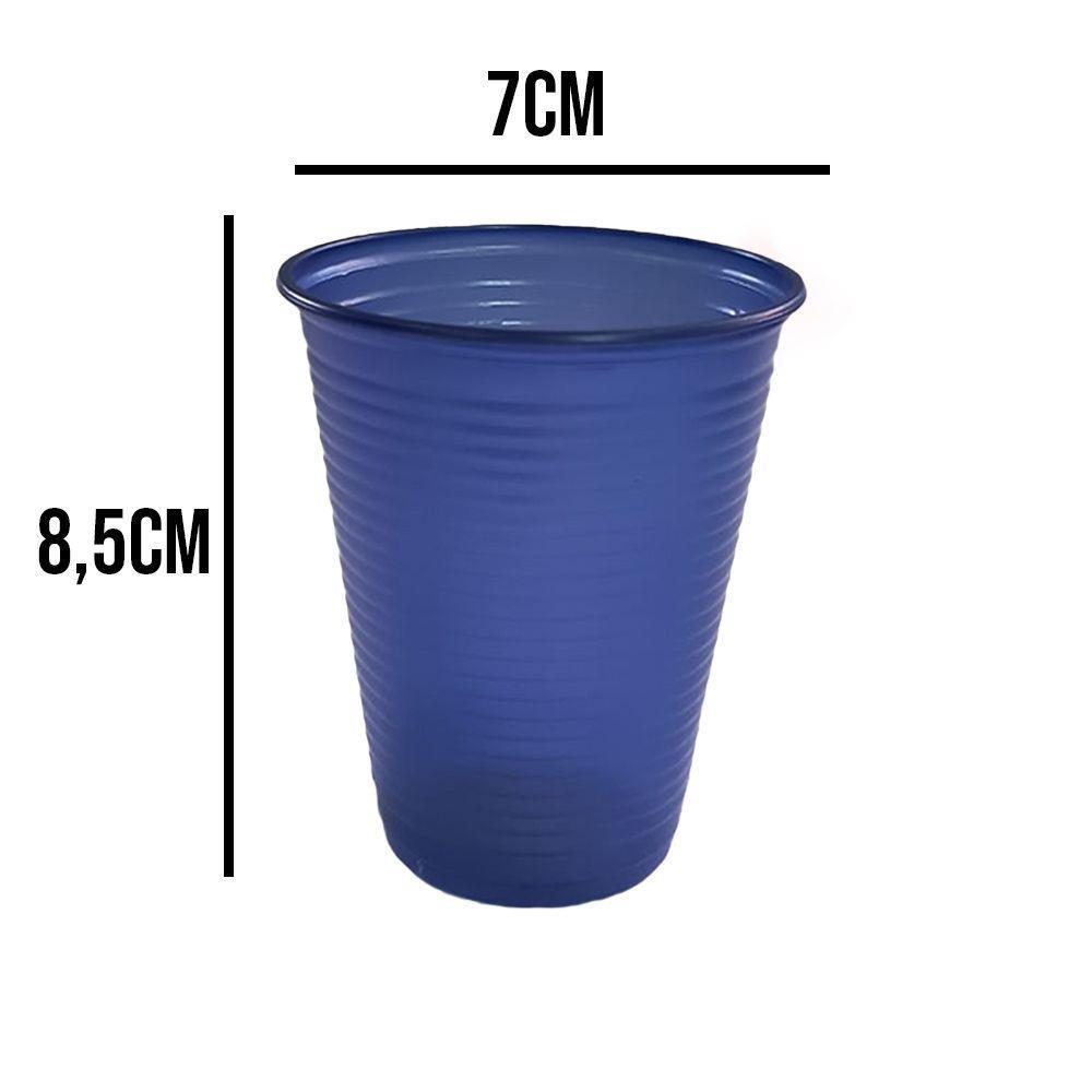 Copo Descartável Azul Petróleo Para Festa - 200ml - 50 Un - 3
