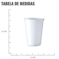 Copo Descartável Branco De Festa - 250ml - 100 Unidades - 3