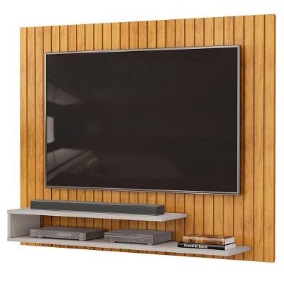 Painel Tv 55 134cm Ripado David D04 Cedro-bali - Mpozenato