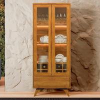 Cristaleira Adega Reflecta 2 Portas De Vidro C- Led - Mavaular Naturalle - 6