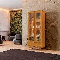 Cristaleira Adega Reflecta 2 Portas De Vidro C- Led - Mavaular Naturalle - 9