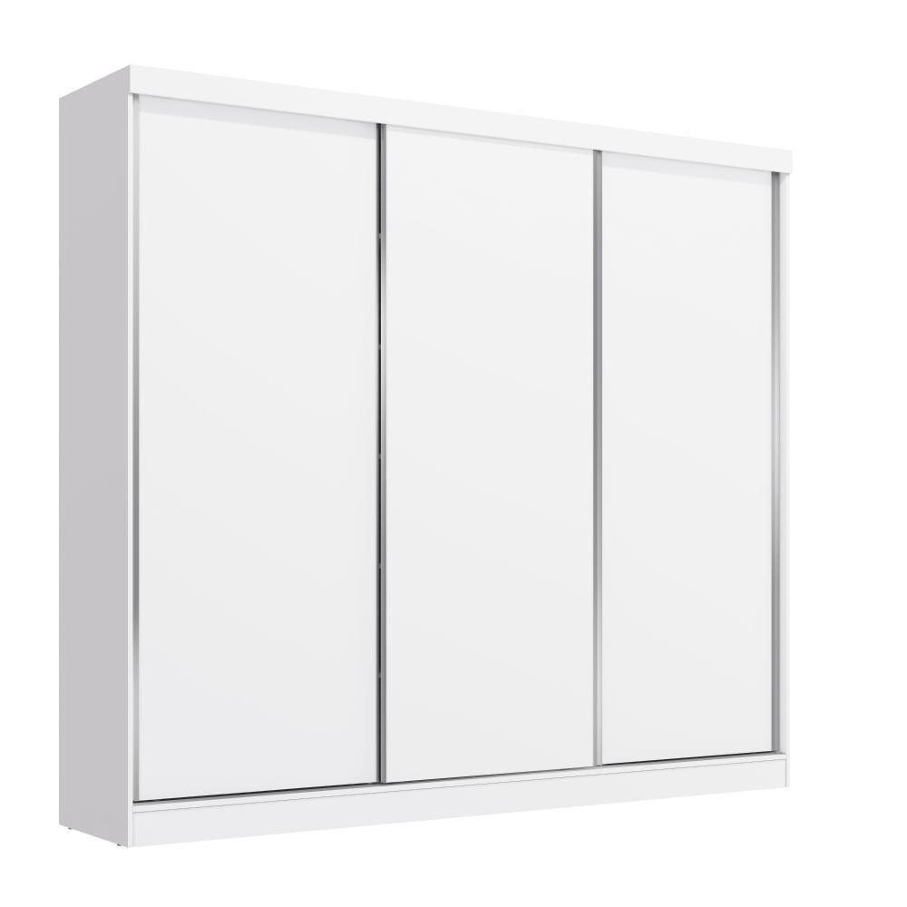 Guarda-roupas 3 Portas De Correr Reversíveis Kappesberg Branco - 2