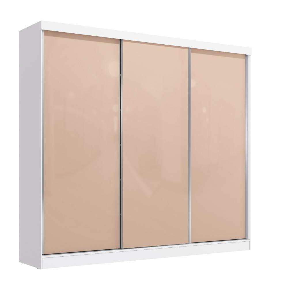 Guarda-roupas 3 Portas De Correr Reversíveis Kappesberg Branco - 4