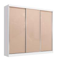 Guarda-roupas 3 Portas De Correr Reversíveis Kappesberg Branco
