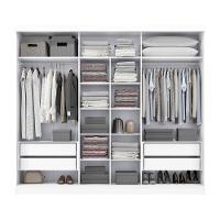 Guarda-roupas 3 Portas De Correr Reversíveis Kappesberg Branco/canela - 5