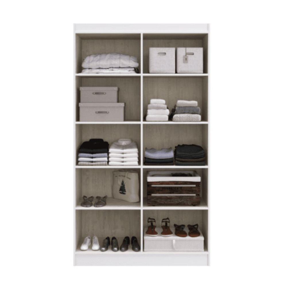 Armario Multiuso Dueto 4 Portas 8 Prateleiras Branco Doripel - 3