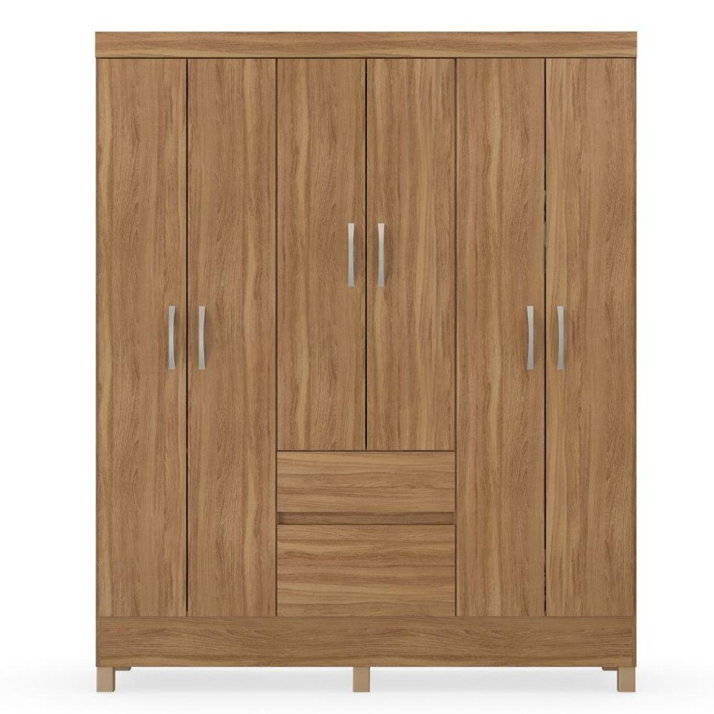 Guarda Roupa 6 Portas E 2 Gavetas Flash Ii Amendola Demóbile - 2