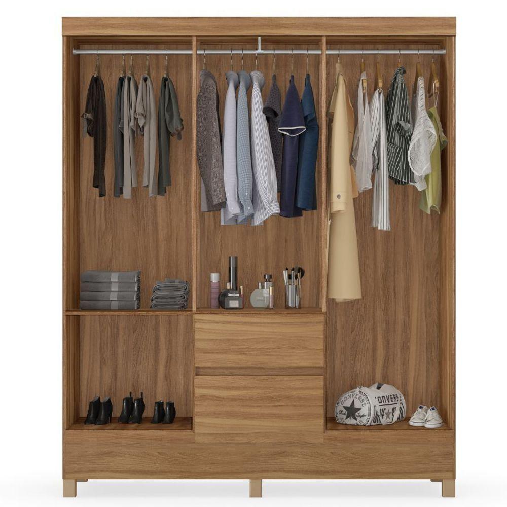 Guarda Roupa 6 Portas E 2 Gavetas Flash Ii Amendola Demóbile - 3