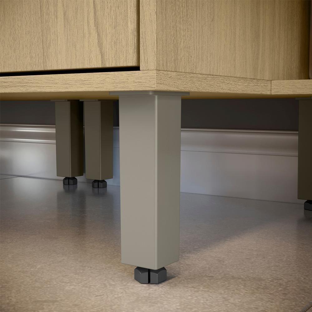 Cozinha Modulada 3 Modulos 160 Cm Glor Castanho Off White Mxm - 3