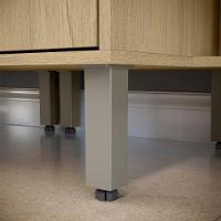 Cozinha Modulada 3 Modulos 160 Cm Glor Castanho Off White Mxm - 3