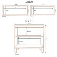 Cozinha Modulada 3 Modulos 160 Cm Glor Castanho Off White Mxm - 5
