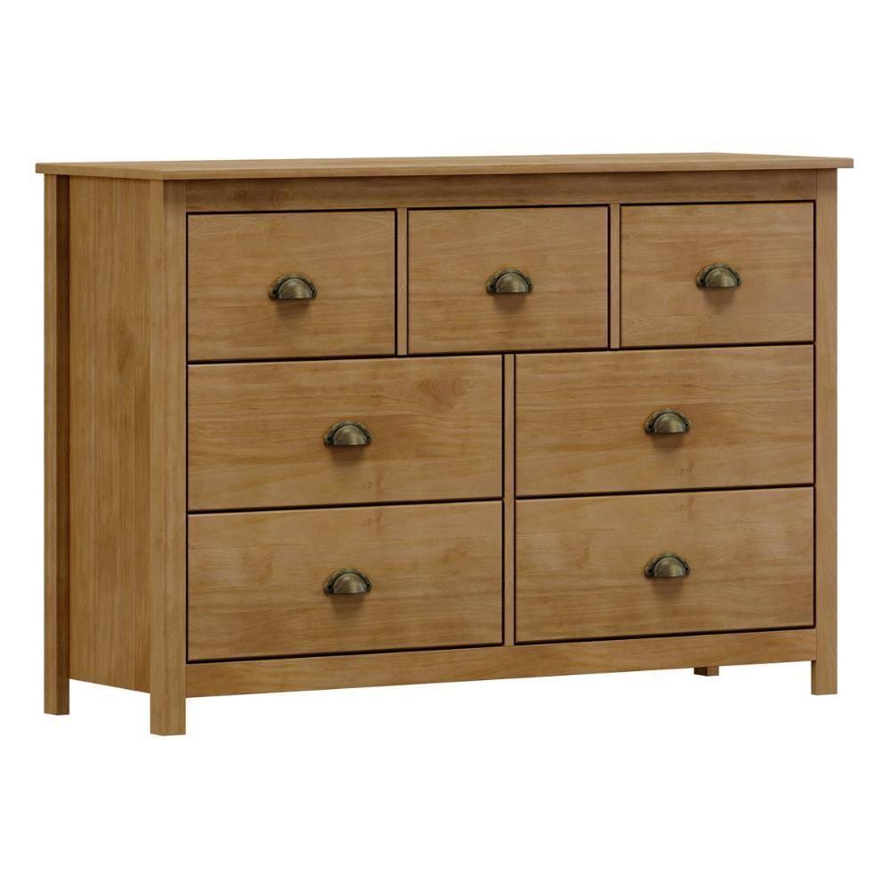 Cômoda 7 Gavetas Em Madeira Linha Topázio - Freijó - 1