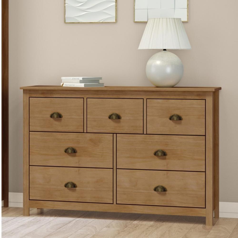 Cômoda 7 Gavetas Em Madeira Linha Topázio - Freijó - 2