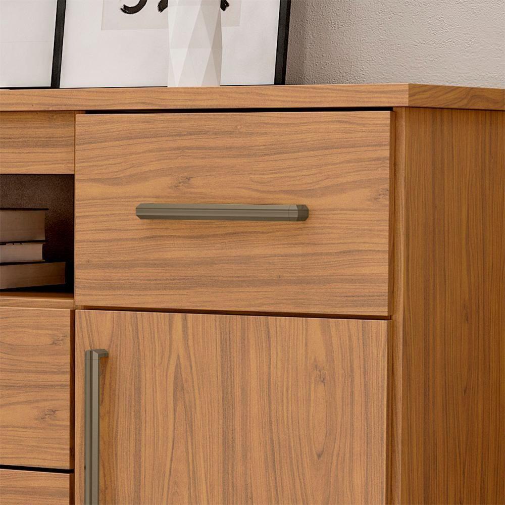 Comoda 5 Gavetas 2 Portas 152 Cm Ols Co008 Freijo Mxm - 3
