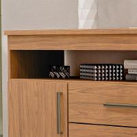 Comoda 5 Gavetas 2 Portas 152 Cm Ols Co008 Freijo Mxm