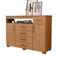 Comoda 5 Gavetas 2 Portas 152 Cm Ols Co008 Freijo Mxm - 5