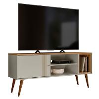 Rack Bancada Para Tv 55 Pol 136 Cm 3850 Off White Nature Plla - 3