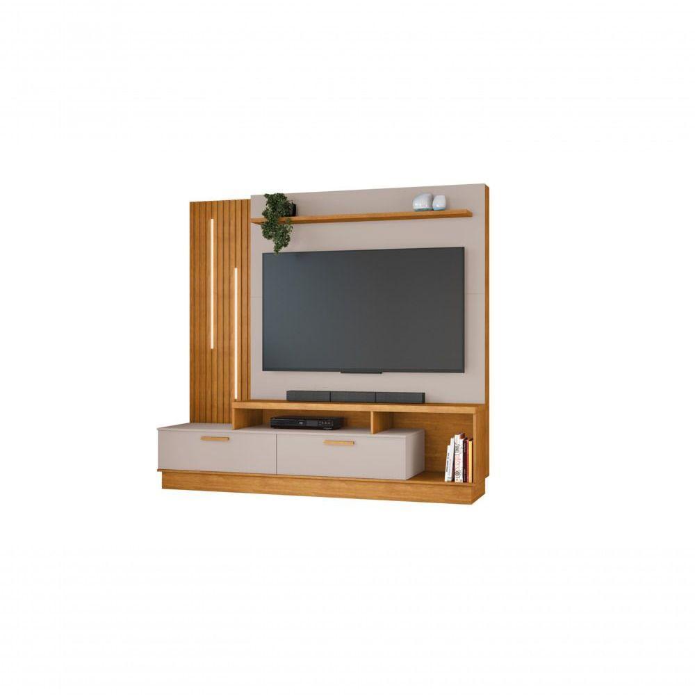 Estante Home Theater Para Tv Até 65 Polegadas Despertar - Jcm Movelaria Cinamomo-off White - 1