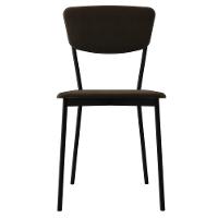 Kit 06 Cadeira Para Sala De Jantar Village Preto C01 Veludo Marrom Sand - Lyam Decor - 3