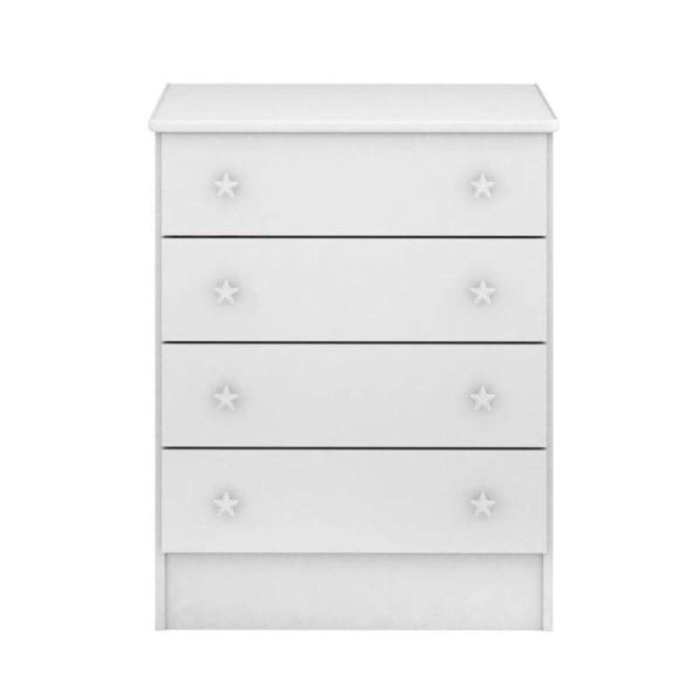 Comoda 4 Gavetas Doce Sonho Branco - 3