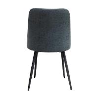 Kit 2 Cadeiras Quebec Com Assento Em Mdf E Base Em Aço Grafite