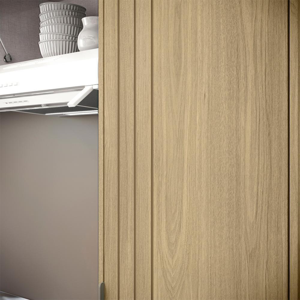 Cozinha Modulada 6 Pecas 319 Cm Mdp Glor Castanho Off White Mxm - 4