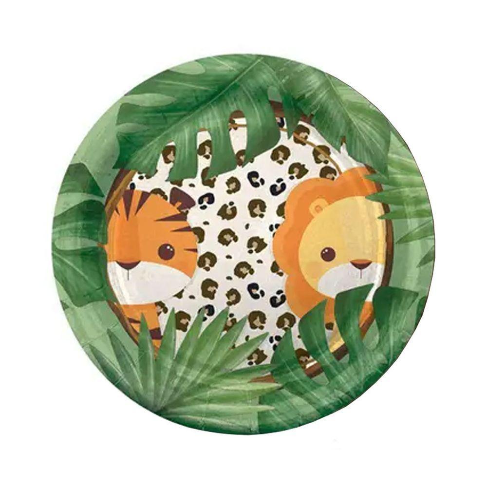 Prato Redondo Safari Selva 18cm - 8 Unidades - 2
