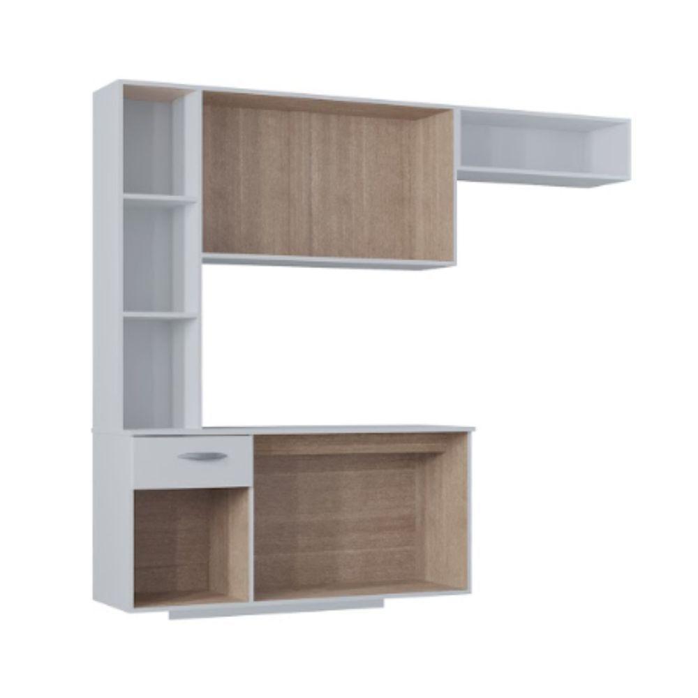 Cozinha Poquema Suspensa Com Balcão Isis Branco - 3