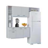 Cozinha Poquema Suspensa Com Balcão Isis Branco - 2