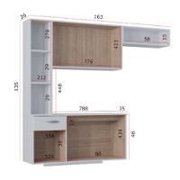 Cozinha Poquema Suspensa Com Balcão Isis Branco - 5