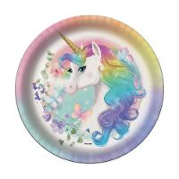 Prato Redondo Unicórnio New - 8 Unidades - 1