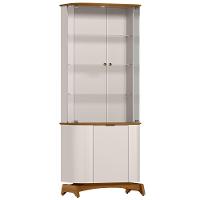 Cristaleira Para Sala De Jantar Bar 3 Portas Verbena N01 Off White Ypê - Lyam Decor - 1