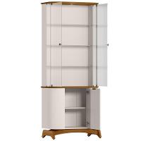 Cristaleira Para Sala De Jantar Bar 3 Portas Verbena N01 Off White Ypê - Lyam Decor - 2