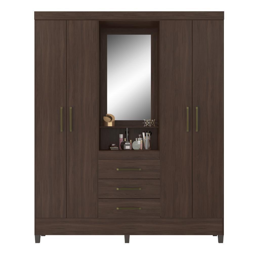 Guarda Roupa Urano 4 Portas Cafe Touch - 2