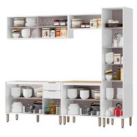Cozinha Modulada 5 Pecas 249 Cm Mdp Glor Branco Neve Mxm - 3