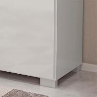 Comoda 5 Gavetas 2 Portas 152 Cm Ols Co008 Branco Neve Mxm - 3