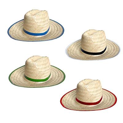 Chapéu De Palha Adulto Texano Festa Junina Com Fita